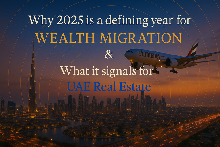 Why 2025 is a defining year for     Wealth Migration & what it   signals for UAE Real Estate